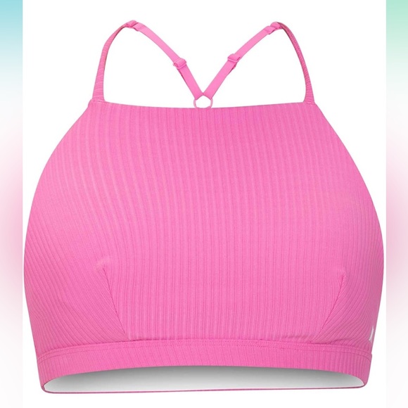 🌴Hurley Women's Standard Quick Dry Ribbed High Neck Goddess Bikini - Picture 5 of 10